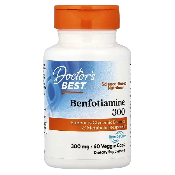 كبسولات بينفوتيامين من Doctor's Best بتركيز 300 مجم