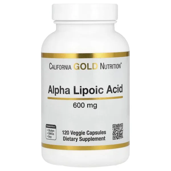كاليفورنيا Alpha Lipoic Acid حمض ألفا ليبويك، 600 ملجم